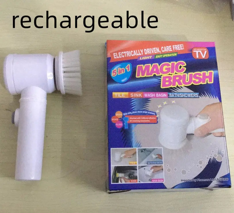 Electric Cleaning Brush Magic Brush Electric Bathtub Brush Housework 5 In 1 Cleaning Brush Electric Bathtub Brush Cleaning Brushes - Portable Keyboard